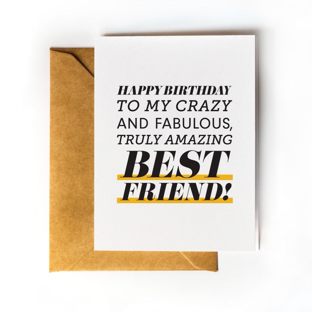 Happy Birthday Greeting Card for Bestfriend